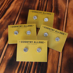 Turquoise Stud - Mini Concho