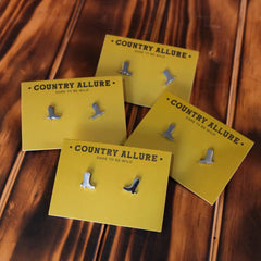 Silver Stud - Mini Cowboy Boot