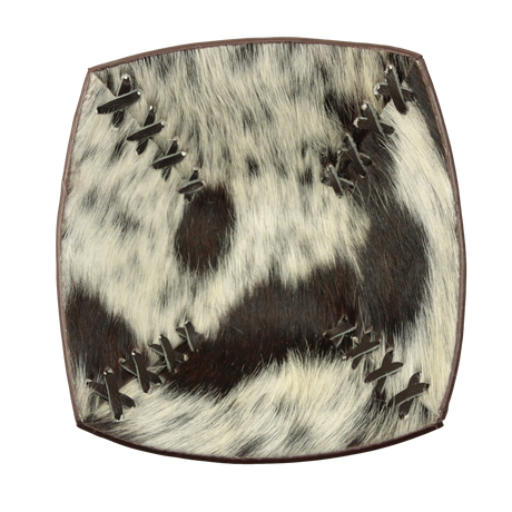 Small Cowhide Trinket Bowl - Dark Brown