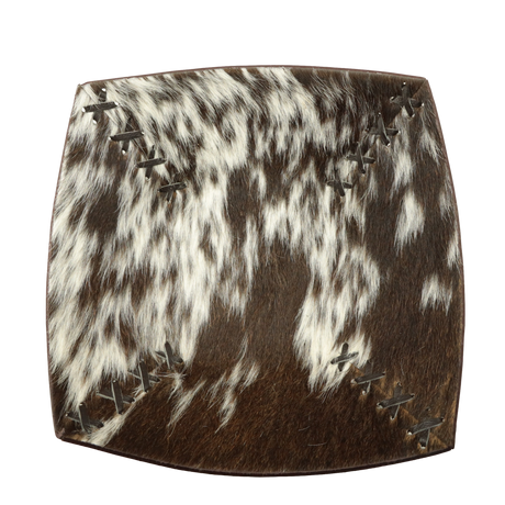 Large Cowhide Trinket Bowl - Dark Brown