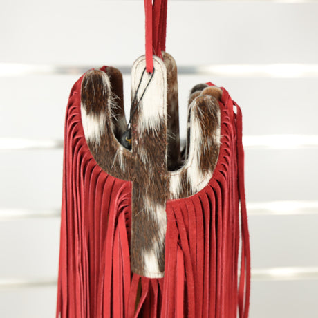 Cactus Wall Hanger - Red