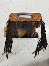 DENI Seconds | Kimberley Tooled Leather Tassel Handbag #5