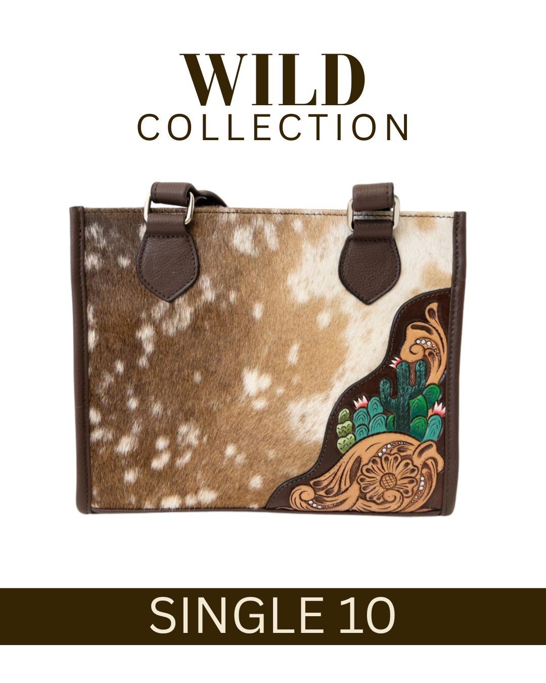 WILD Desert Bloom Cactus Tote Handbag