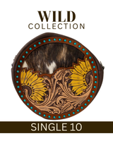 WILD Sienna Sunflower Tooled Handbag
