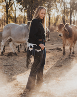 Aria Tassel Cowhide Handbag