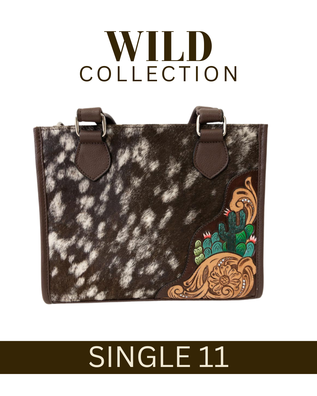 WILD Desert Bloom Cactus Tote Handbag
