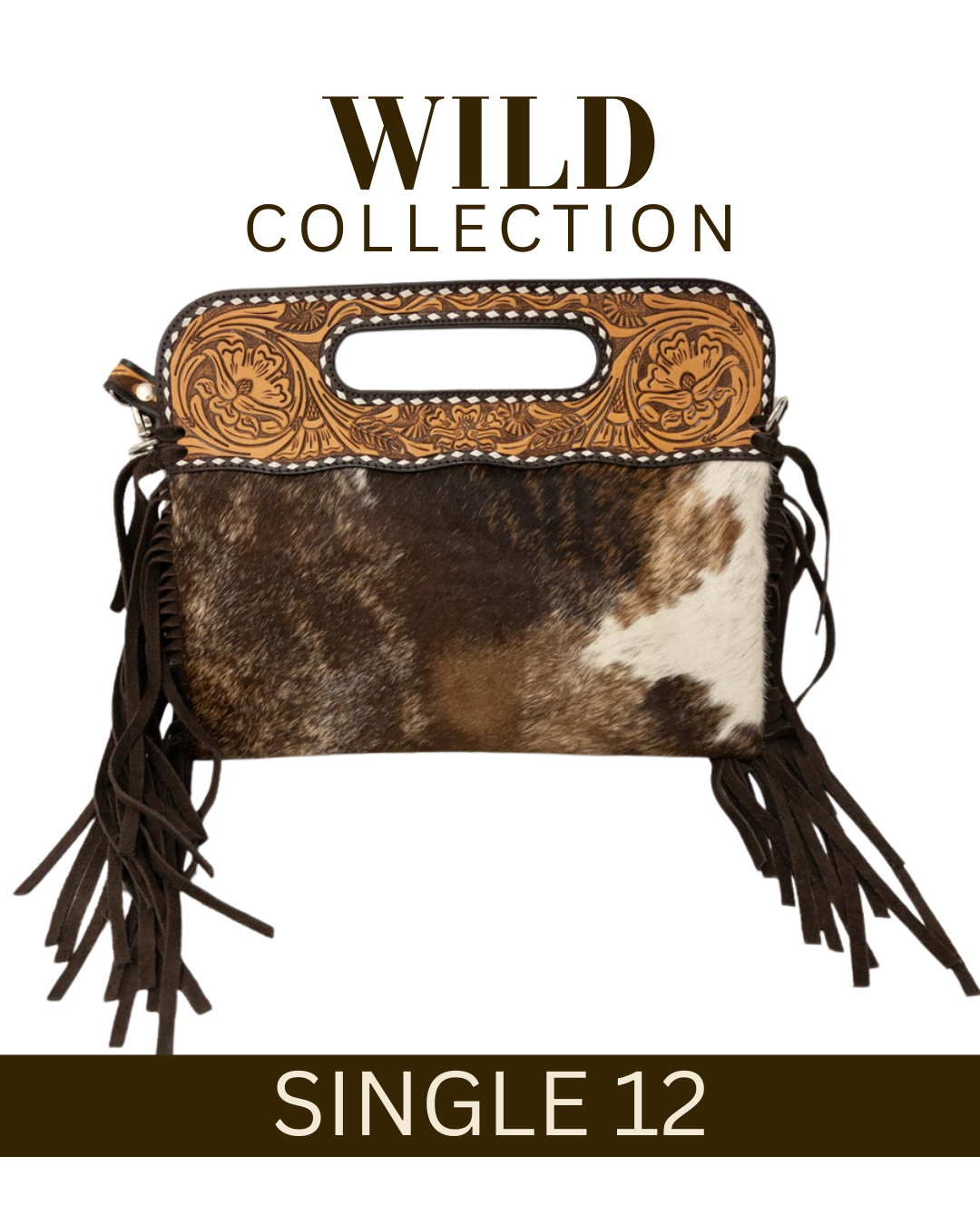 WILD Kimberley Tooled Leather Tassel Handbag