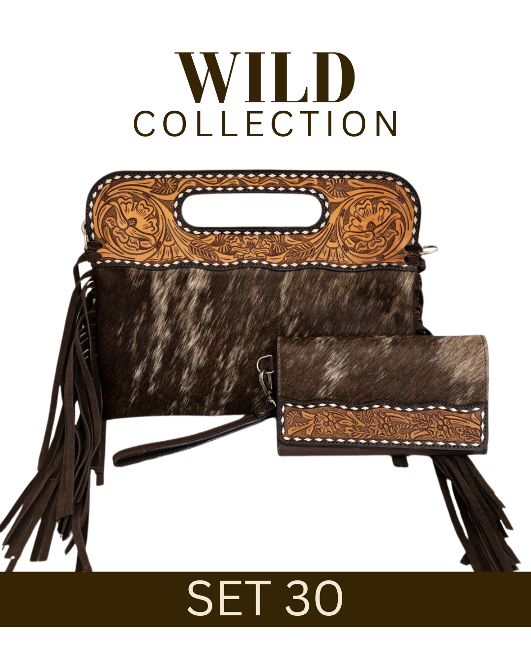 WILD Collection Tooled Leather Bag Sets