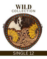WILD Sienna Sunflower Tooled Handbag