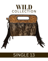 WILD Kimberley Tooled Leather Tassel Handbag