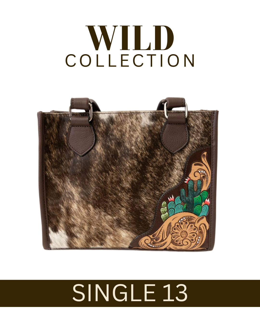 WILD Desert Bloom Cactus Tote Handbag