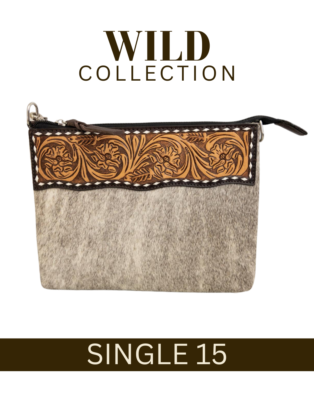 WILD Kimberley Tooled Leather Handbag