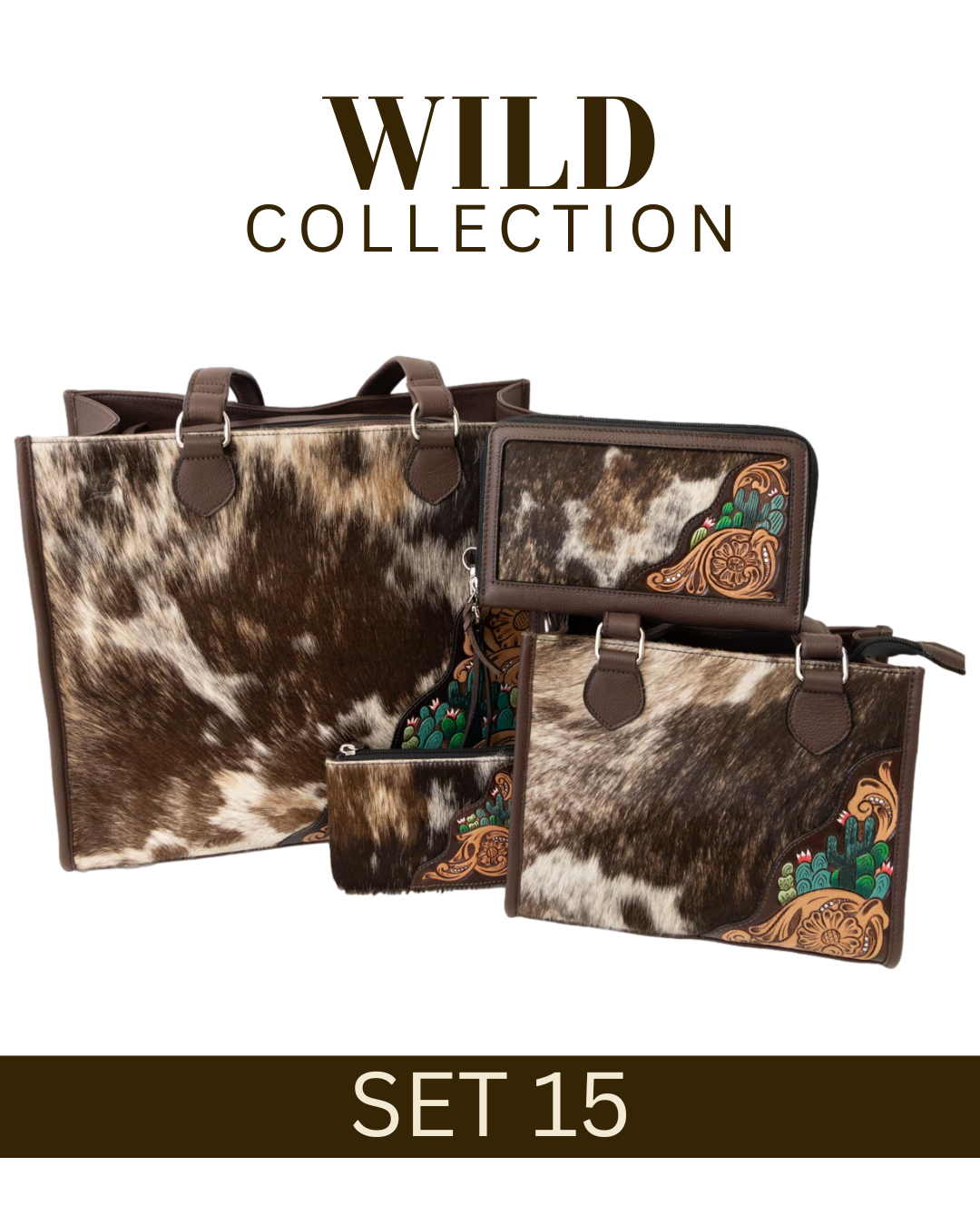 WILD Collection Tooled Leather Bag Sets