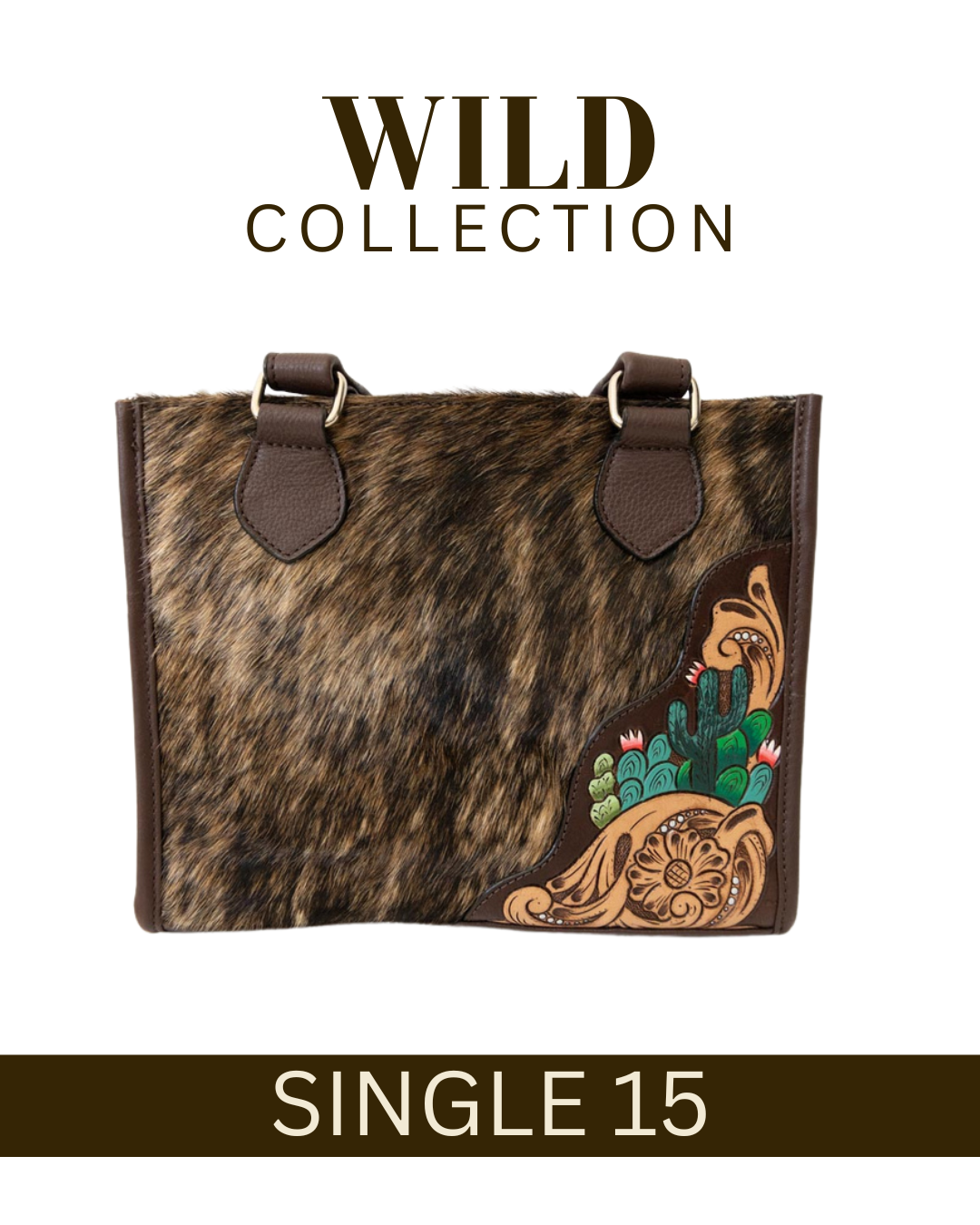 WILD Desert Bloom Cactus Tote Handbag