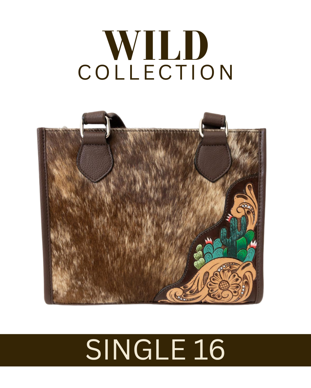 WILD Desert Bloom Cactus Tote Handbag