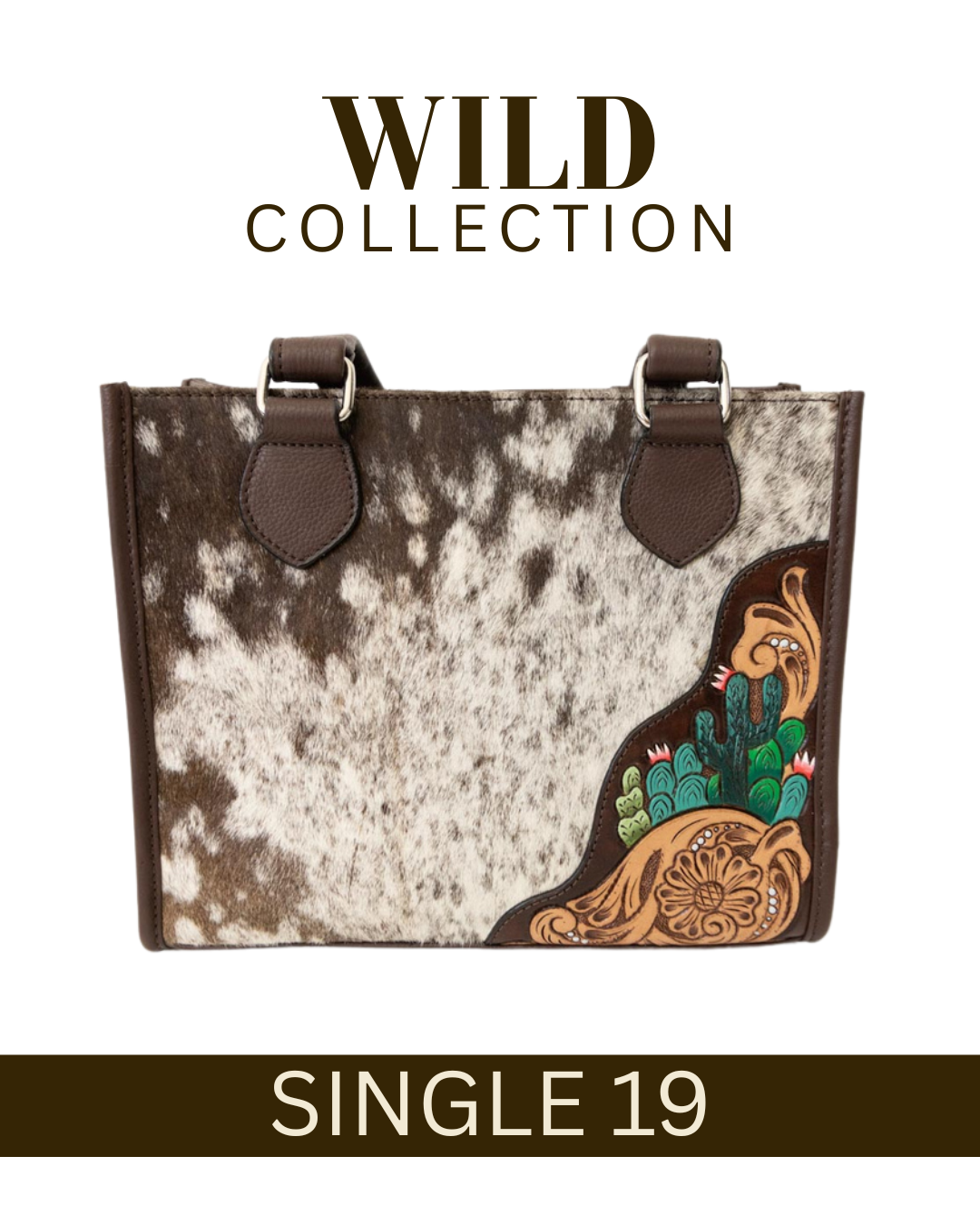 WILD Desert Bloom Cactus Tote Handbag