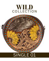 WILD Sienna Sunflower Tooled Handbag