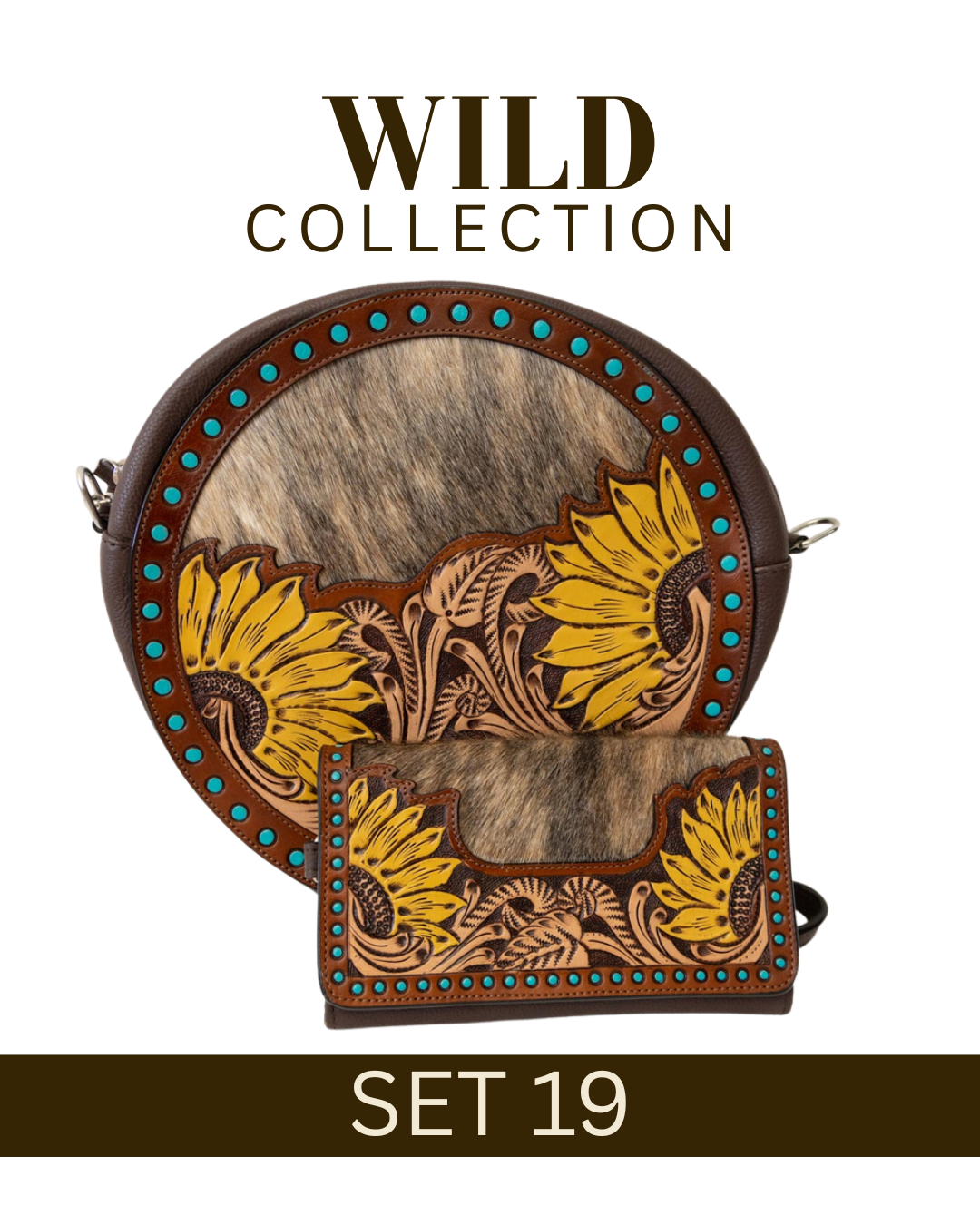 WILD Collection Tooled Leather Bag Sets