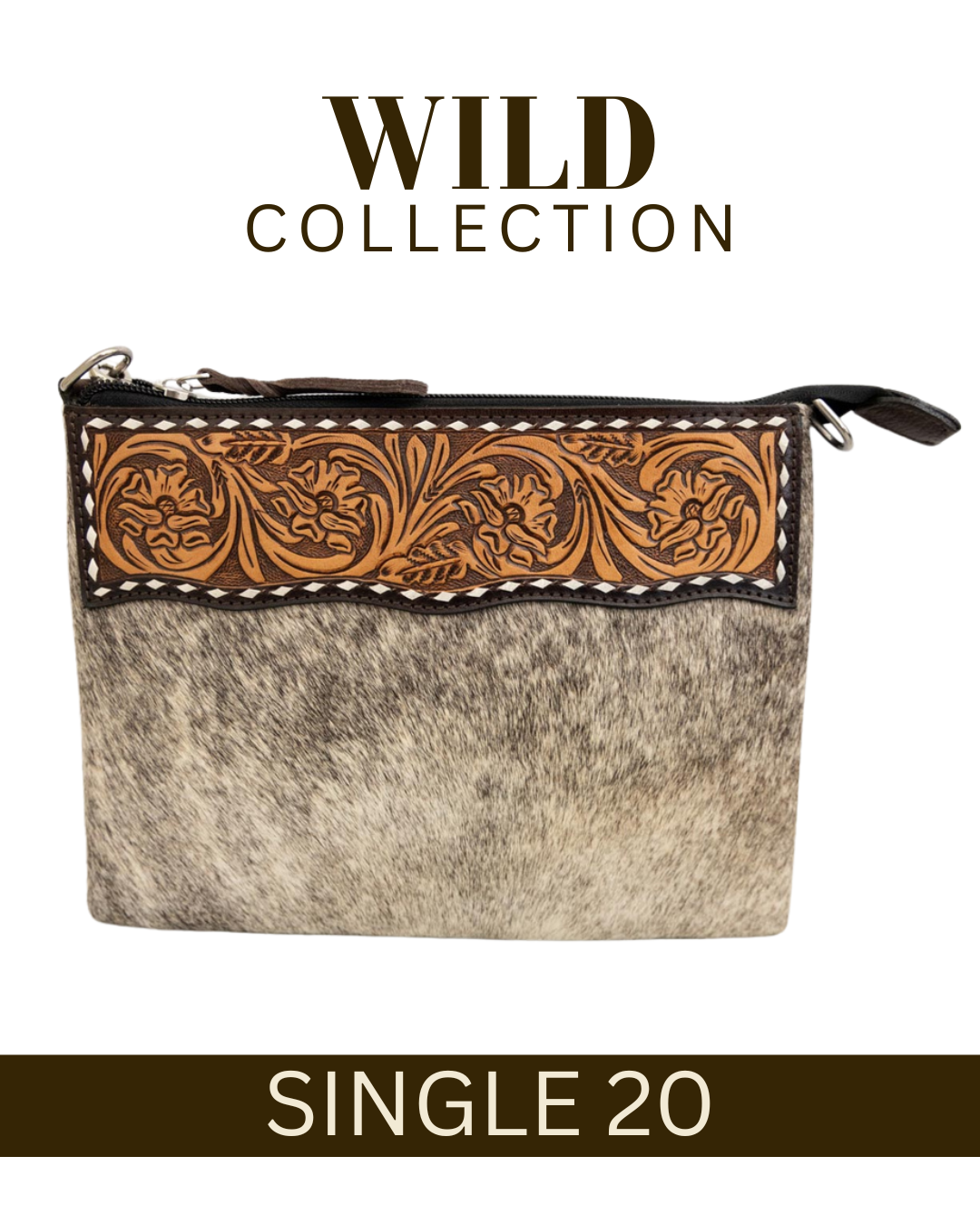 WILD Kimberley Tooled Leather Handbag