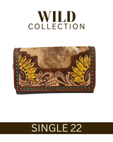 WILD Sienna Sunflower Tooled Purse/Clutch