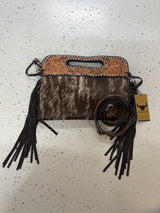 DENI Seconds | Kimberley Tooled Leather Tassel Handbag #3