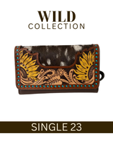 WILD Sienna Sunflower Tooled Purse/Clutch