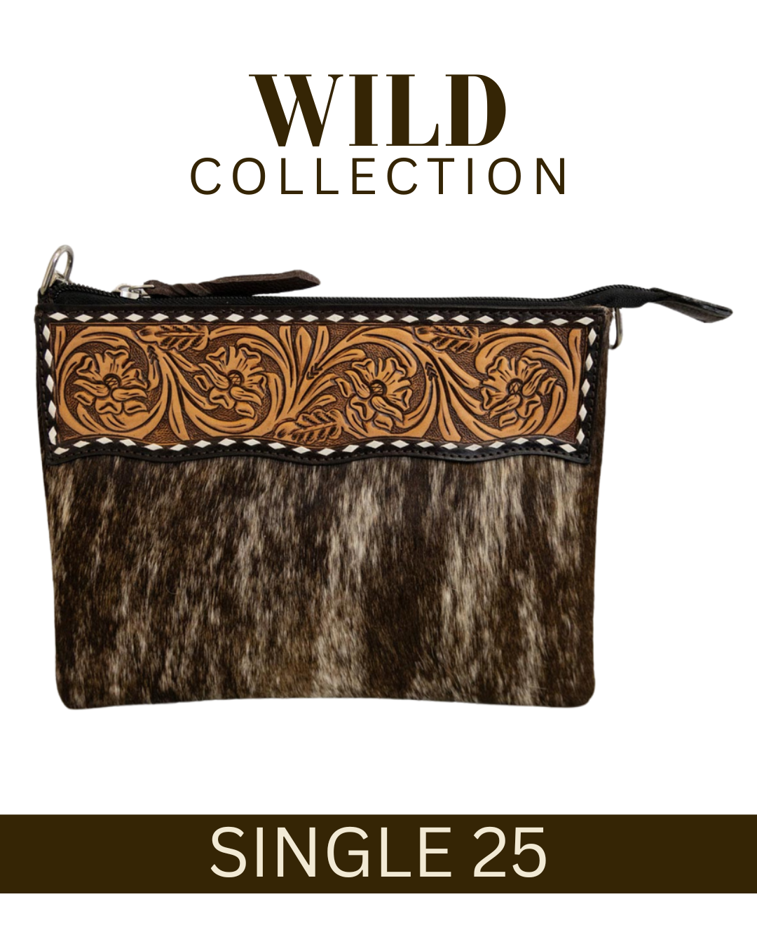 WILD Kimberley Tooled Leather Handbag