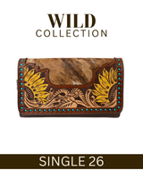 WILD Sienna Sunflower Tooled Purse/Clutch