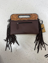 DENI Seconds | Kimberley Tooled Leather Tassel Handbag #2