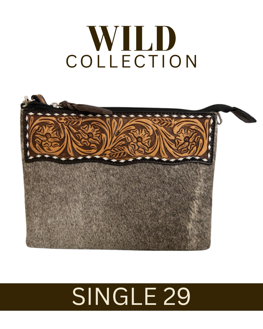 WILD Kimberley Tooled Leather Handbag