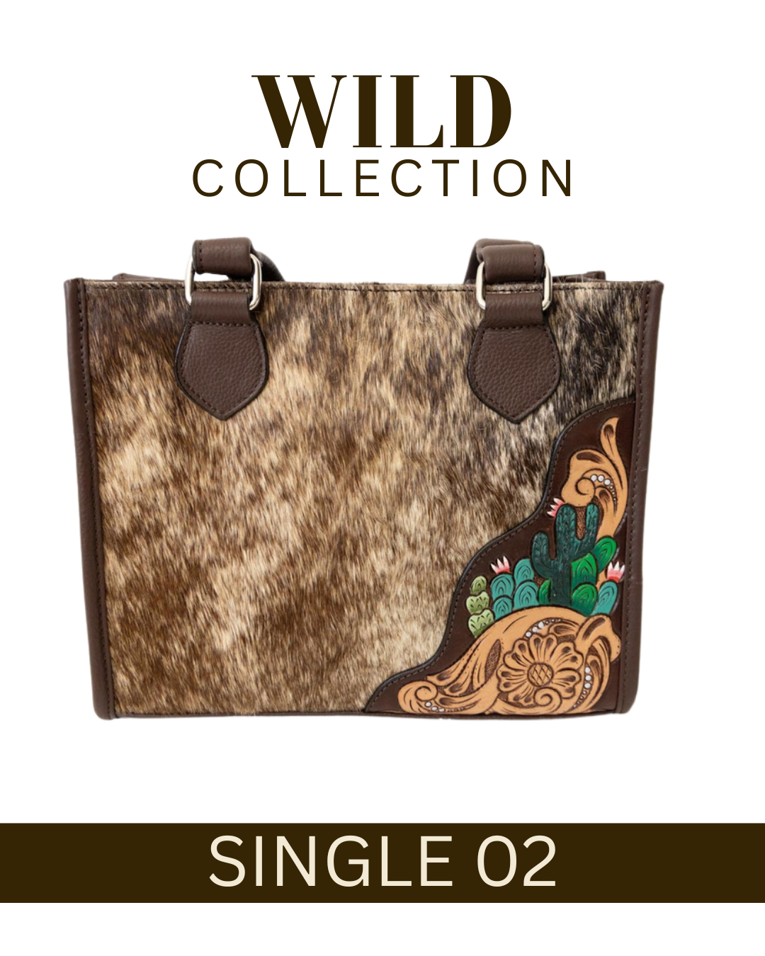 WILD Desert Bloom Cactus Tote Handbag