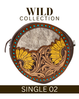 WILD Sienna Sunflower Tooled Handbag