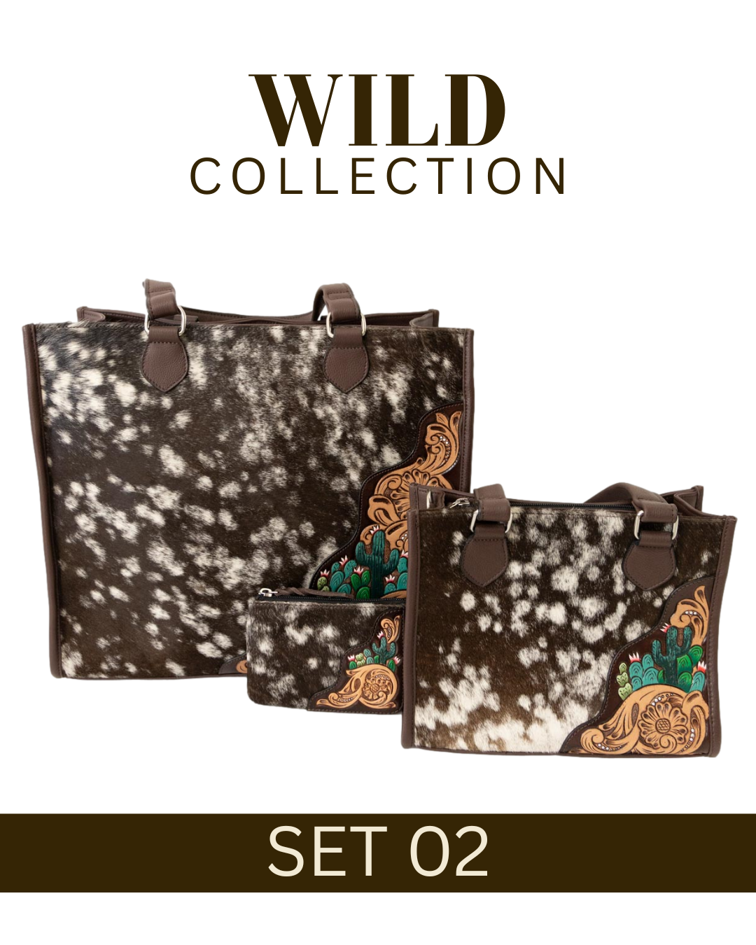 WILD Collection Tooled Leather Bag Sets
