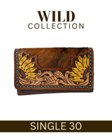 WILD Sienna Sunflower Tooled Purse/Clutch