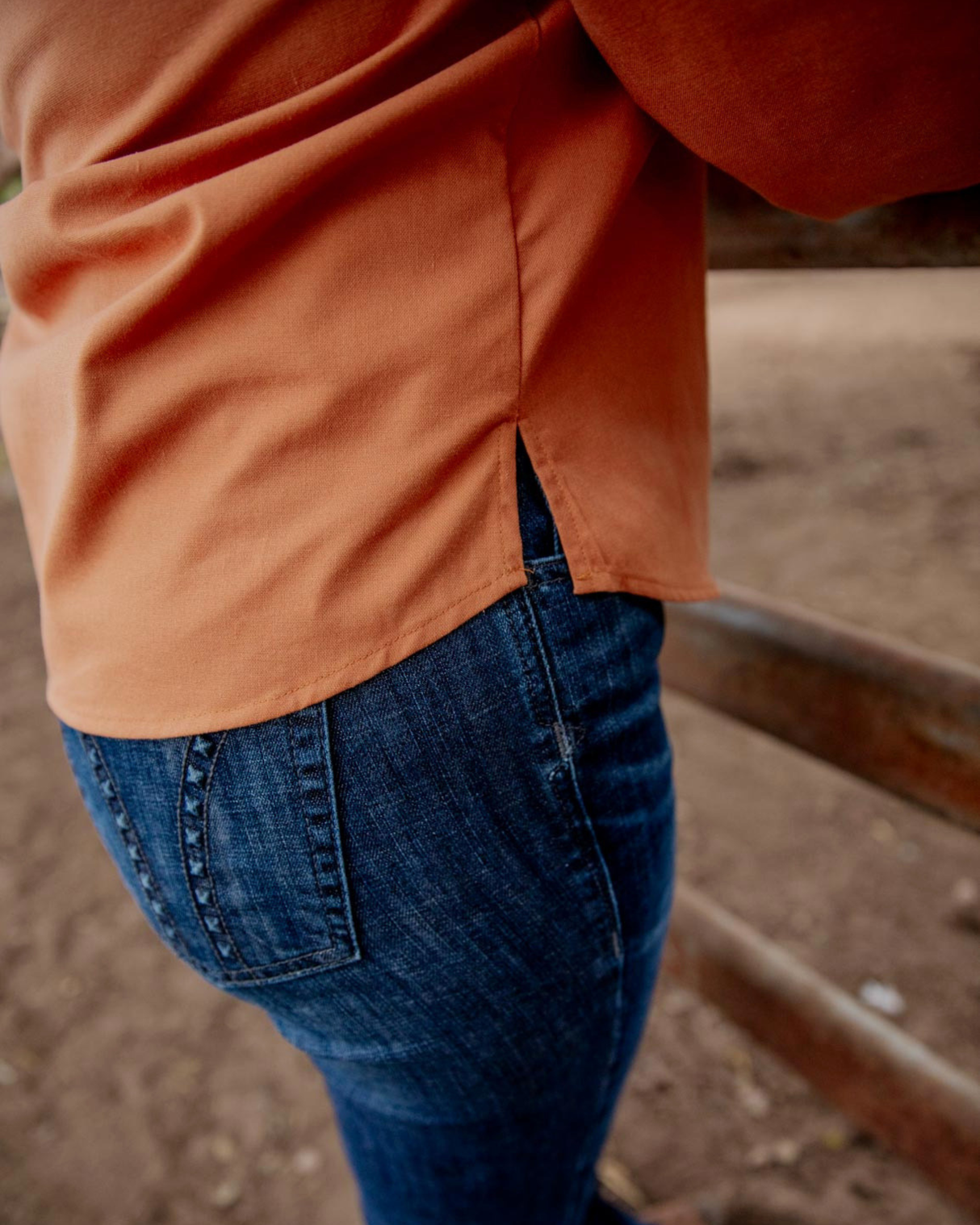 Long Sleeve Top - Brahman Brown Collection