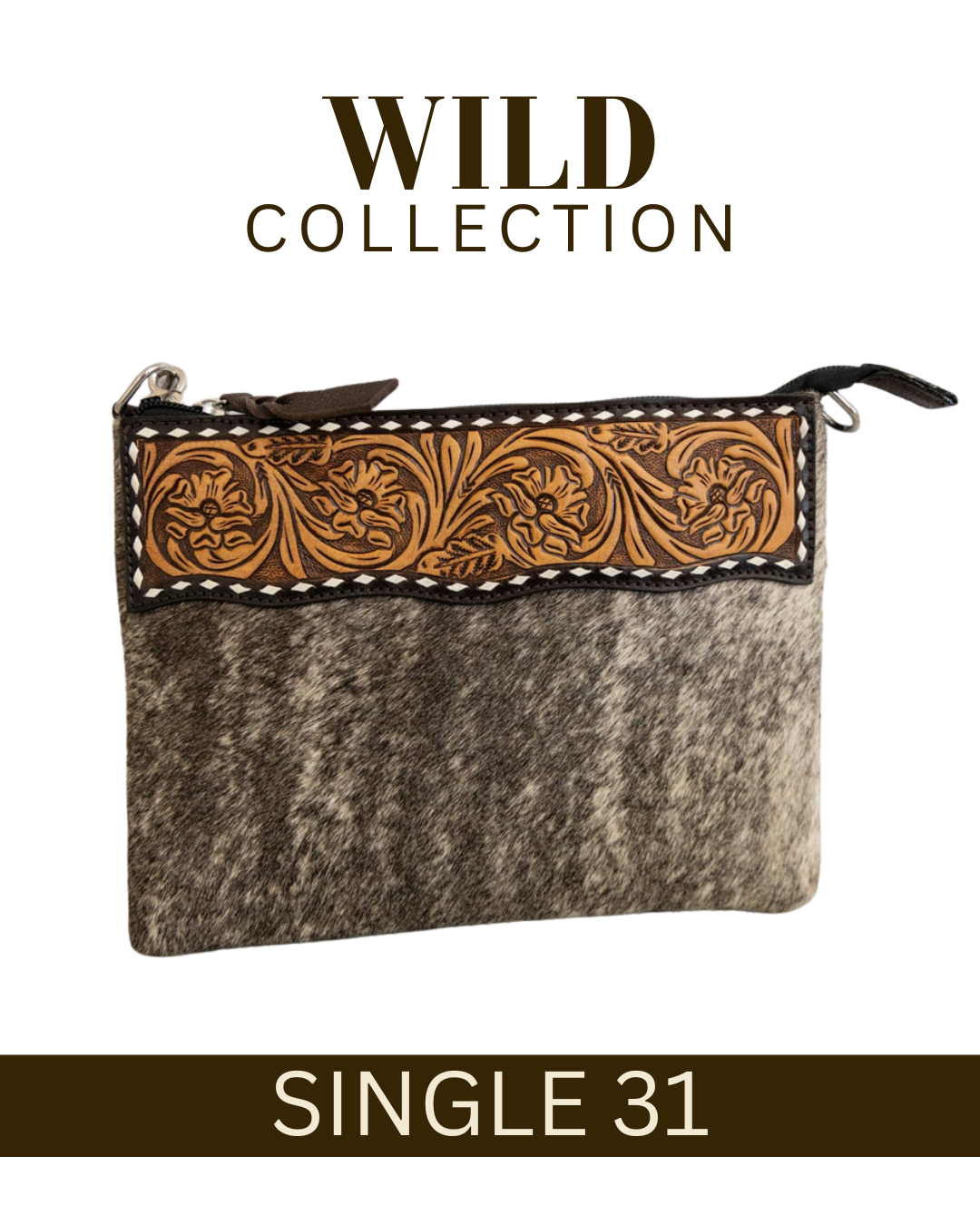 WILD Kimberley Tooled Leather Handbag