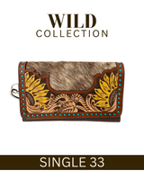 WILD Sienna Sunflower Tooled Purse/Clutch