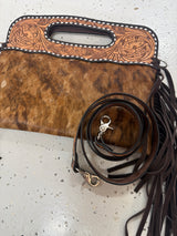 DENI Seconds | Kimberley Tooled Leather Tassel Handbag #2