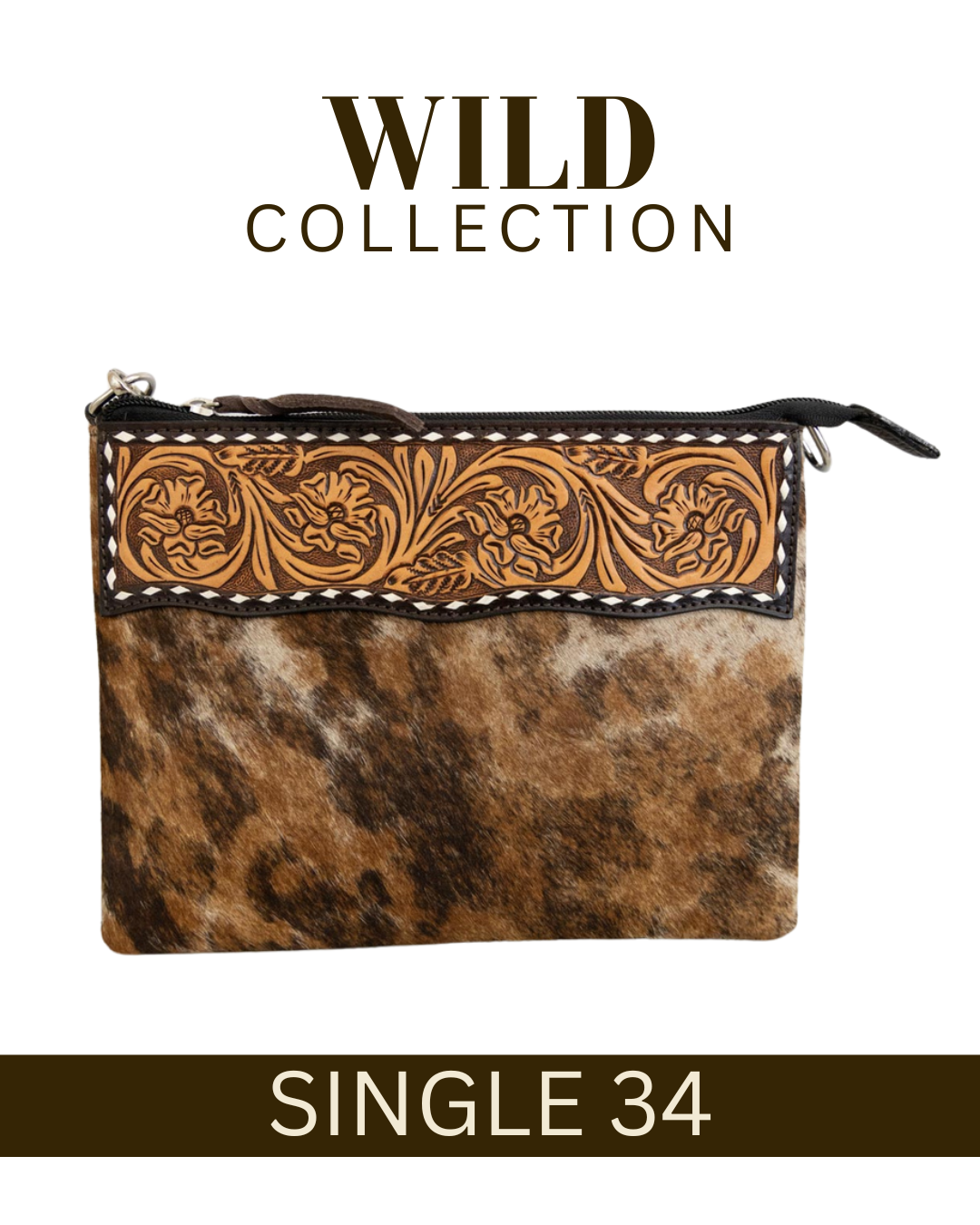 WILD Kimberley Tooled Leather Handbag