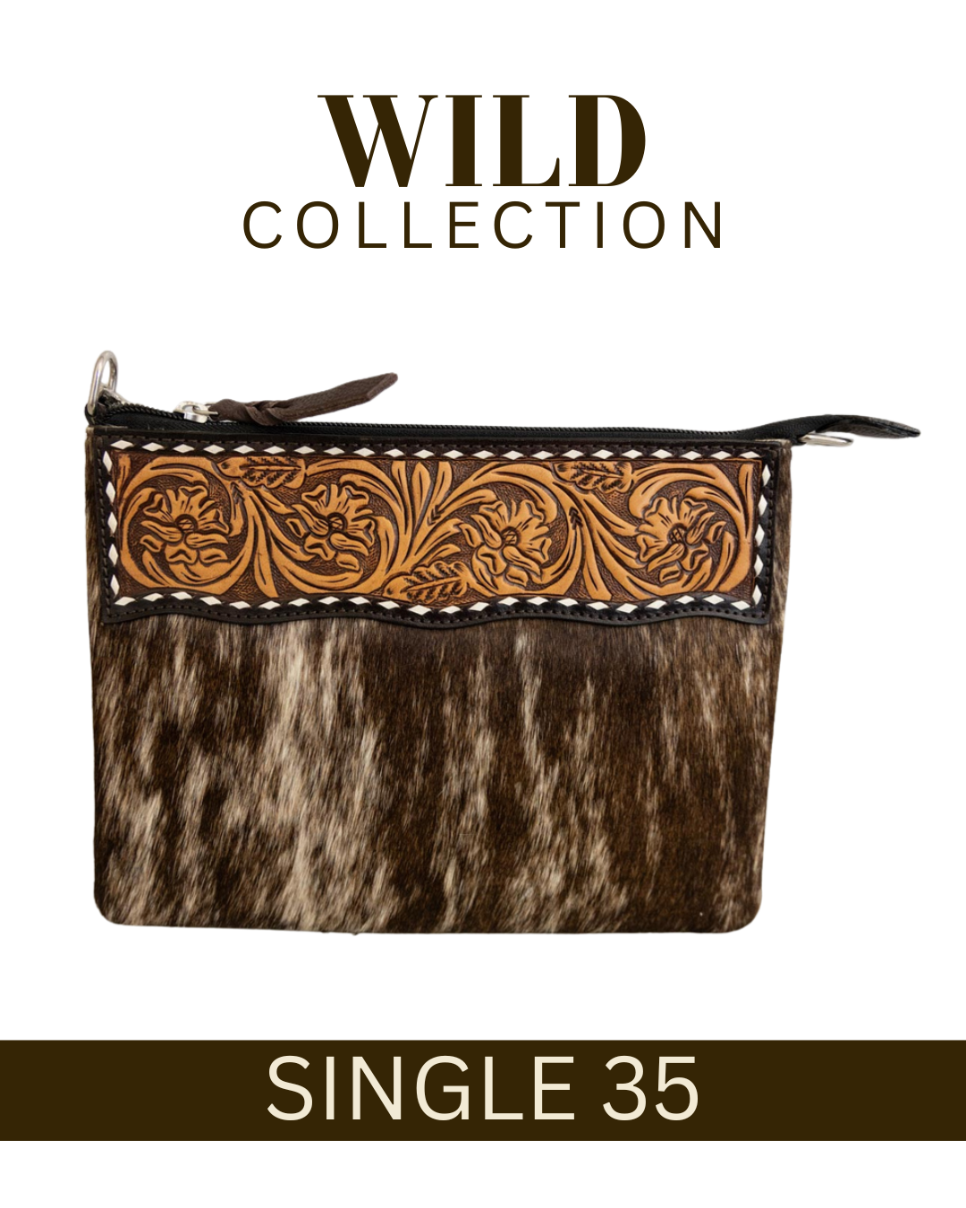 WILD Kimberley Tooled Leather Handbag