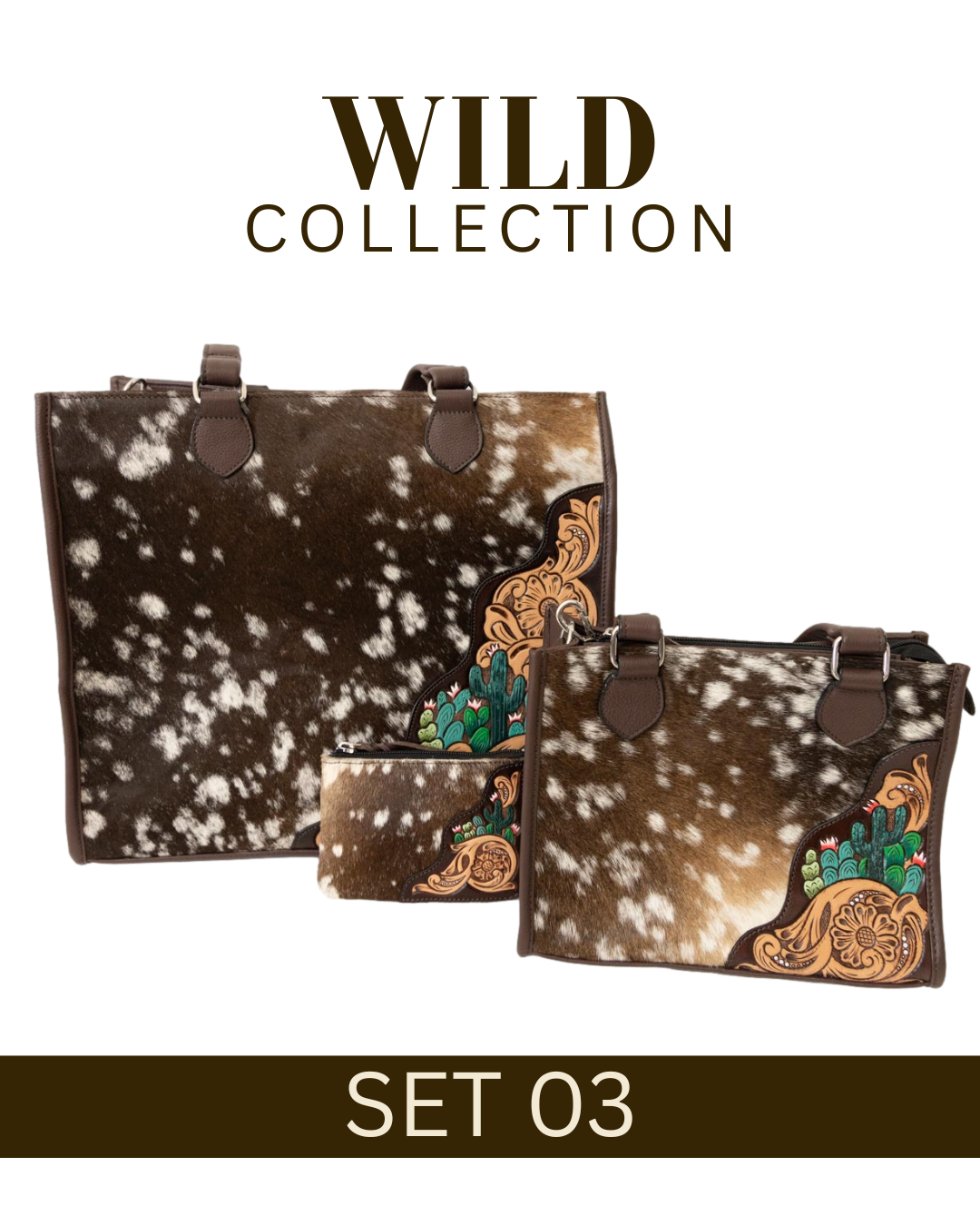 WILD Collection Tooled Leather Bag Sets