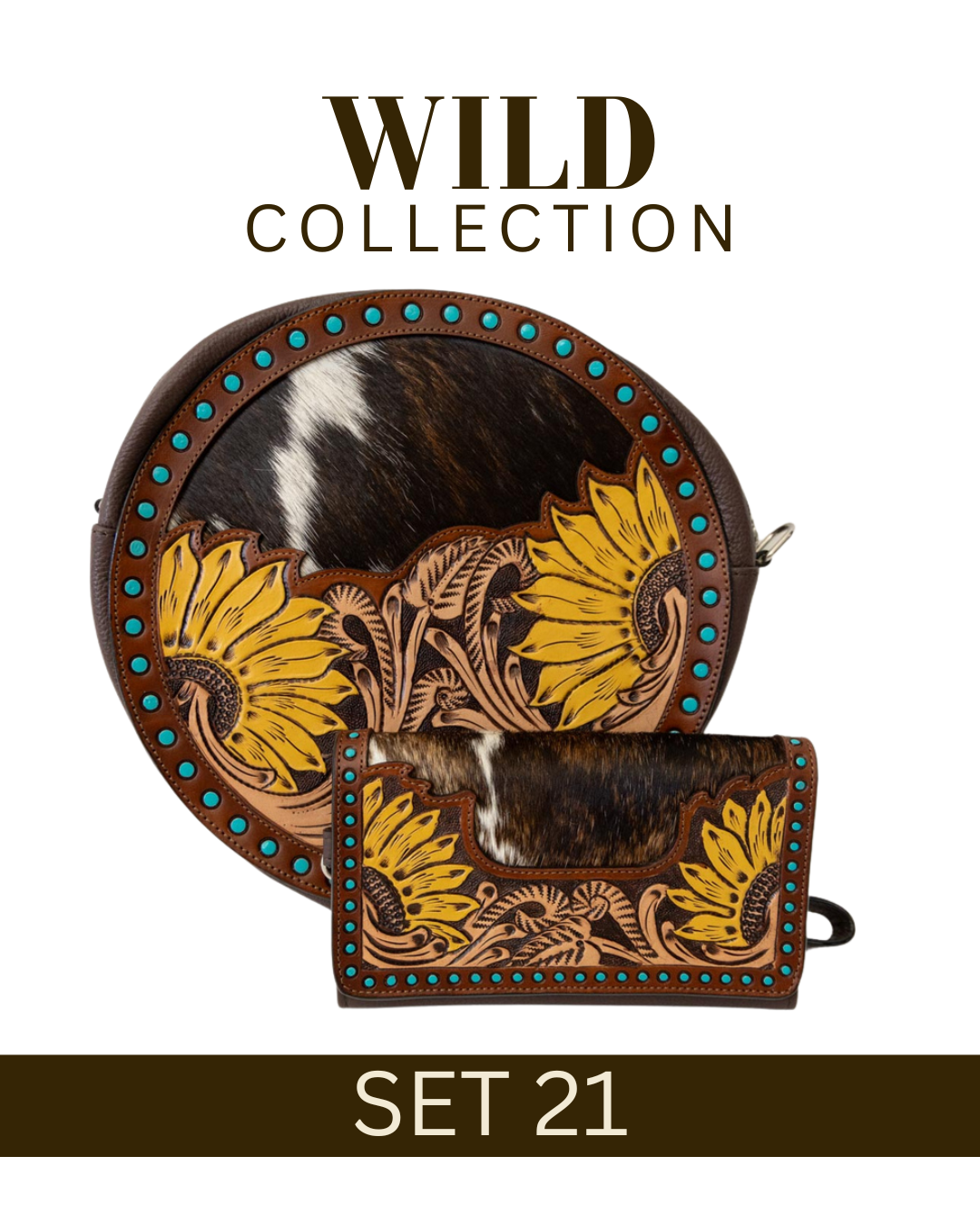 WILD Collection Tooled Leather Bag Sets