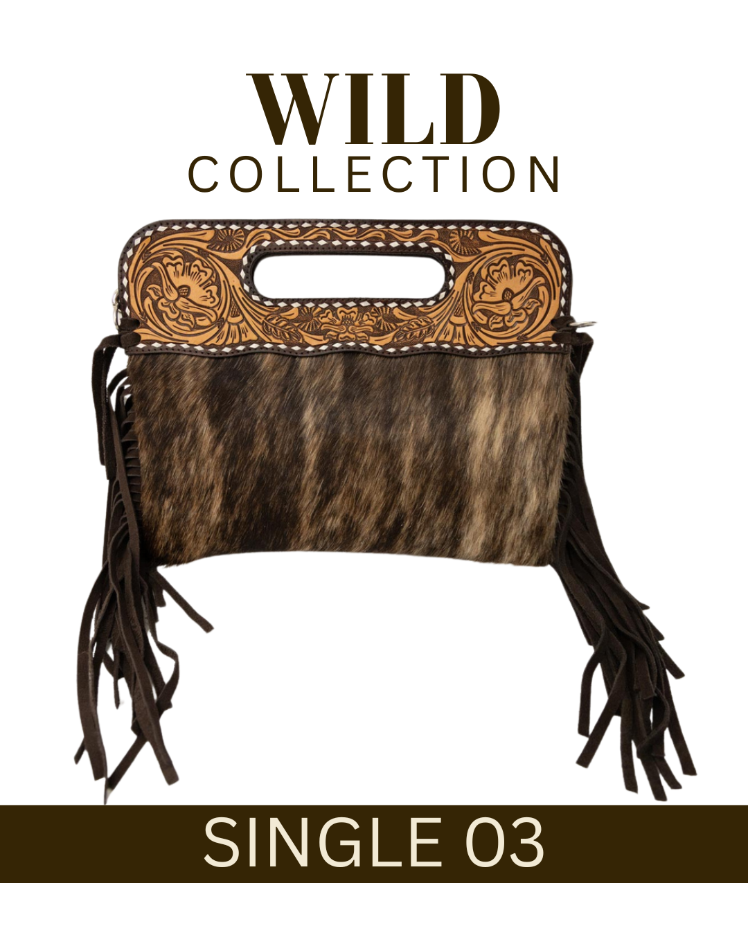 WILD Kimberley Tooled Leather Tassel Handbag