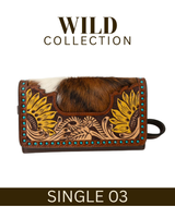 WILD Sienna Sunflower Tooled Purse/Clutch