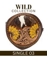 WILD Sienna Sunflower Tooled Handbag