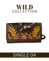 WILD Sienna Sunflower Tooled Purse/Clutch