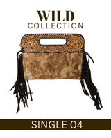 WILD Kimberley Tooled Leather Tassel Handbag