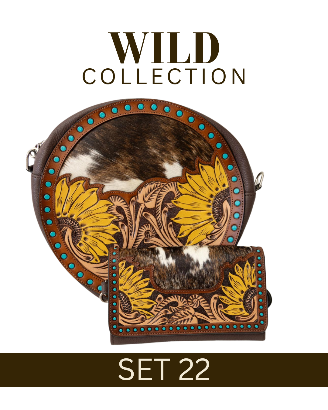 WILD Collection Tooled Leather Bag Sets
