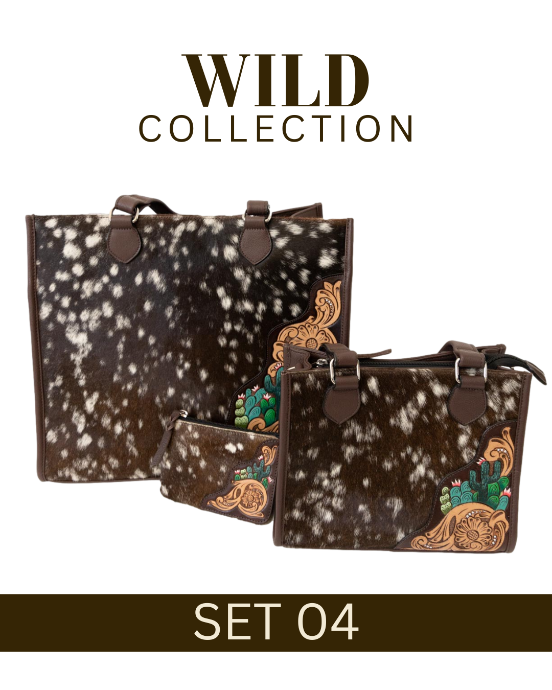 WILD Collection Tooled Leather Bag Sets
