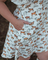 PRE SALE - Ruffle Sleeve Dress - Brahman Collection